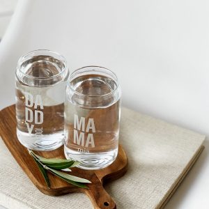 Trinkglas Daddy cool Mama mia
